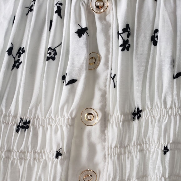 Long White Floral Dress - Picture 2 of 2